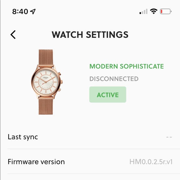 Ladies Rose Gold FOSSIL Hybrid Smart Watch ✨ - Picture 10 of 11